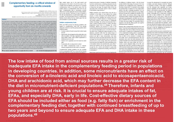 Essential Fatty Acid Intake